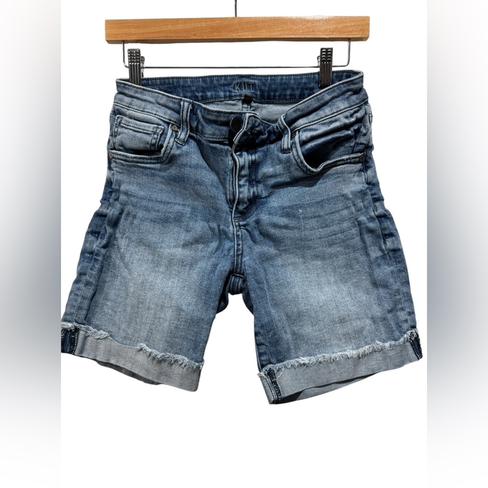 Kut from the Kloth Blue Jean Shorts with Rolled Hems #276